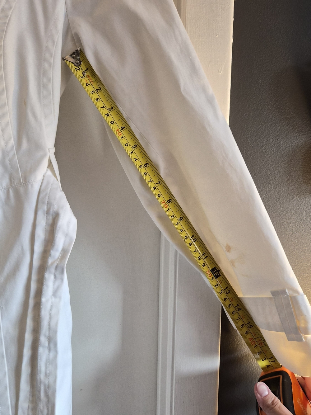 London Fog White Double-Breasted Trench Coat - Picture 8 of 11